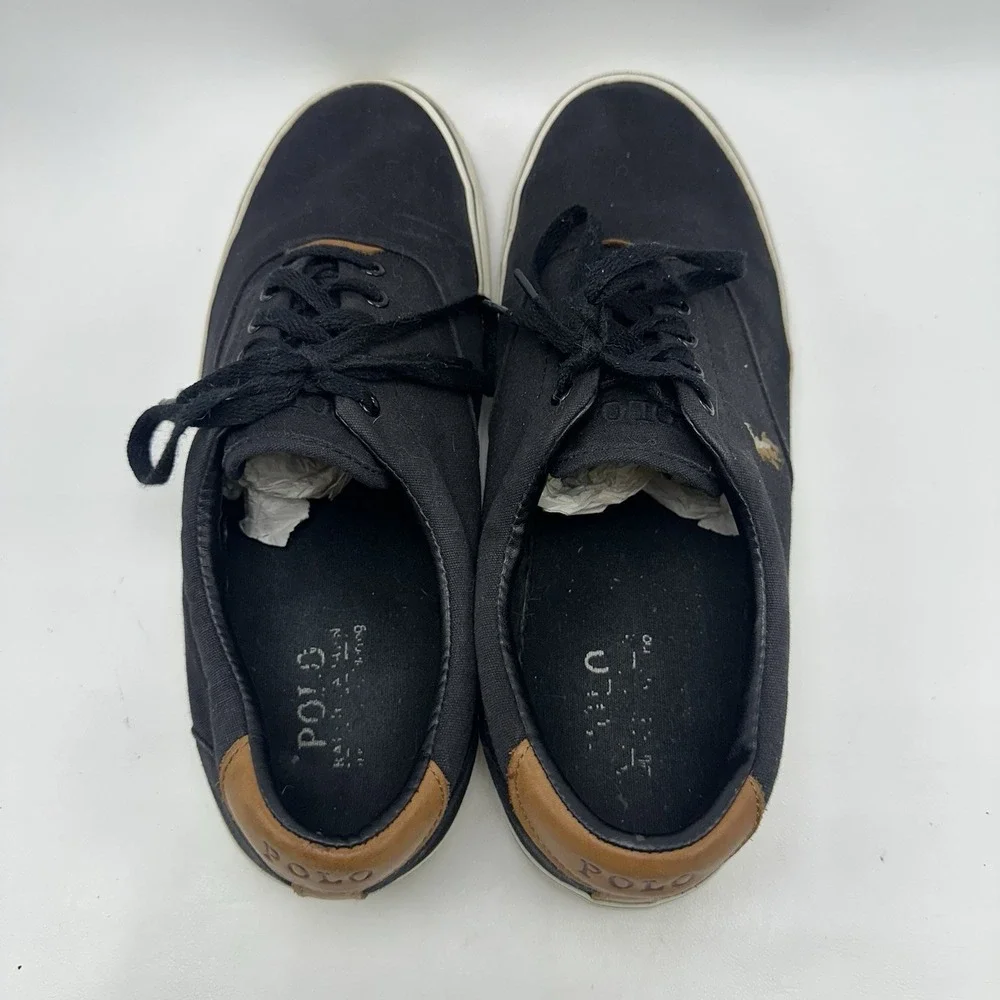 POLO RALPH LAUREN Thorton‎ Casual Shoes Black Men's 10.5D Lace Up